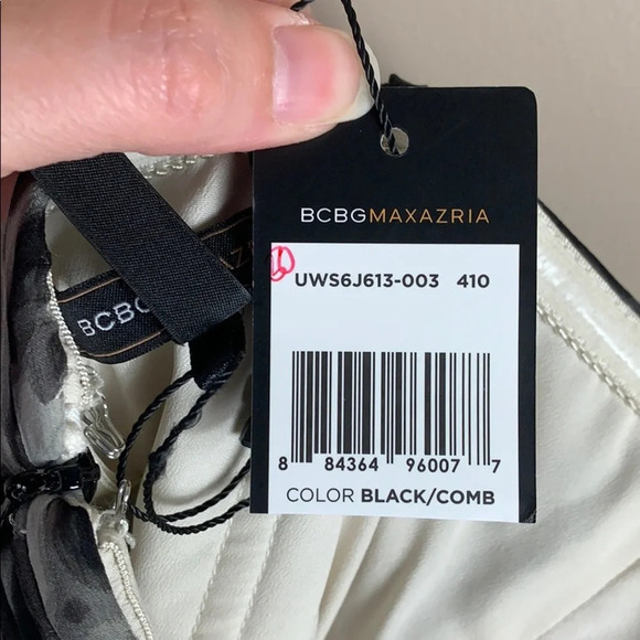 NWT BCBCmaxazria one shoulder dress sz 0 - Picture 8 of 10